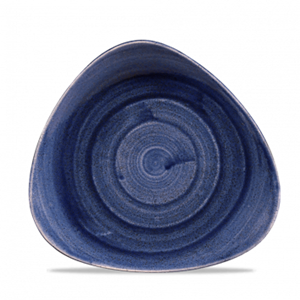 Stonecast Patina Cobalt Blue Lotus Plate 9inch