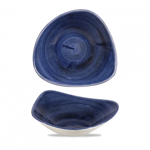 Stonecast Patina Cobalt Blue Lotus Bowl 9.25inch
