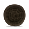 Stonecast Patina Iron Black Round Trace Plate 8.25inch