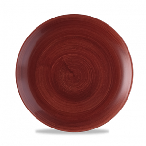 Patina Red Rust Evolve Coupe Plate 10.25inch