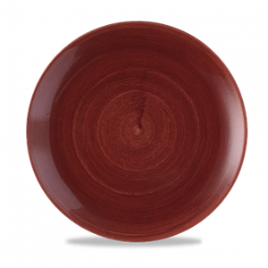 Patina Red Rust Evolve Coupe Plate 11.25inch