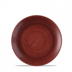 Patina Red Rust Evolve Coupe Plate 6.5inch