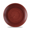 Patina Red Rust Evolve Coupe Plate 8.67inch