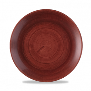 Patina Red Rust Evolve Coupe Plate 8.67inch