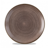 Stonecast Raw Brown Evolve Coupe Plate 11.25inch