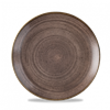 Stonecast Raw Brown Evolve Coupe Plate 8.67inch