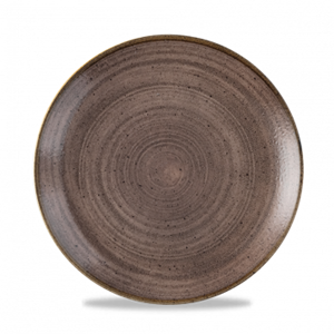 Stonecast Raw Brown Evolve Coupe Plate 8.67inch