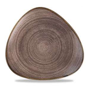 Stonecast Raw Brown Lotus Plate 10inch