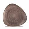 Stonecast Raw Brown Lotus Plate 9inch