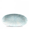 Stone Aquamarine Oval Chefs Plate 11.80 x 5.75inch