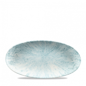 Stone Aquamarine Oval Chefs Plate 11.80 x 5.75inch