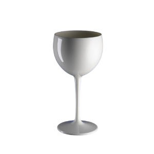 Polycarbonate Balloon Wine/Gin Glasses White 12.3oz / 350ml