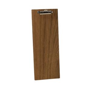 Wooden Menu Slimline Clipboard 1/2 A4 Dark Oak