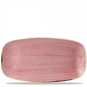 Stonecast Petal Pink Chefs Oblong Plate 13.875 x 7.375inch