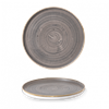 Stonecast Peppercorn Grey Walled Plate 11inch