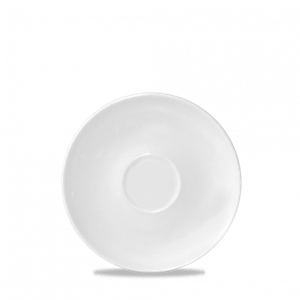White Ultimo Coupe Saucer Large 6.25inch