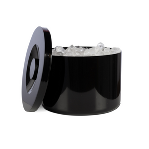 Plastic Insulated Ice Bucket Black 10ltr