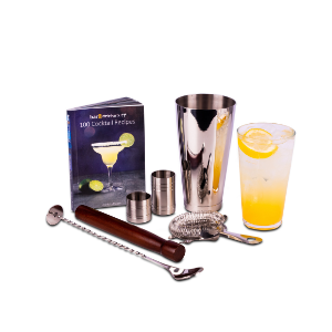 Home Cocktail Set with Cocktail Book