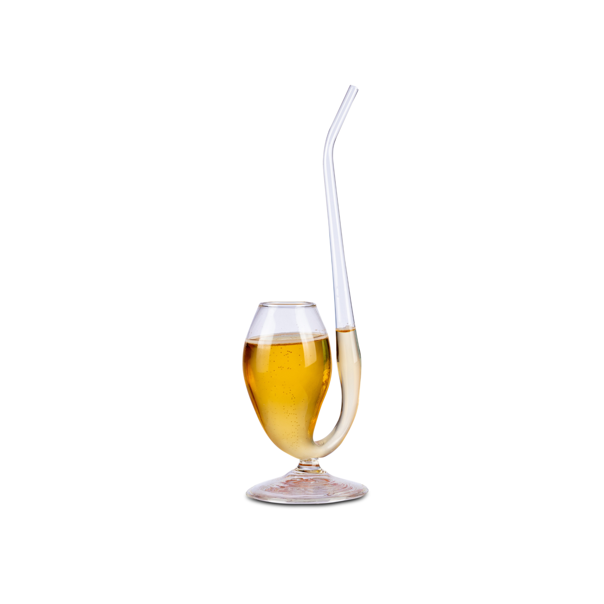 Brandy Pipe in Gift Box Port Sipper Unique Brandy Glass for Full Flavour Appreciation Port Pipe 