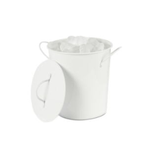 Galvanised Steel Insulated Ice Bucket White