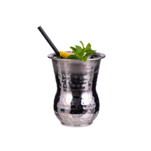 Moroccan Stainless Steel Hammered Tumblers 14oz / 400ml