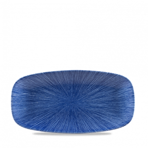 Studio Prints Agano Blue Chefs Oblong Plate 11.75 x 6inch