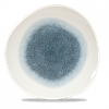 Raku Topaz Blue Round Trace Plate 11.25inch