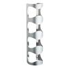 BarCraft Wall Mounted Stainless Steel 4 Bottle Wine Rack