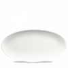 White Oval Chefs Plate 13.75 x 6.75inch