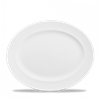 White Classic Oval Plate 14.375inch