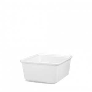 White Cookware Rect Shall Casserole Dish 6.875 x 7.375inch / 17.5 x 18.5cm