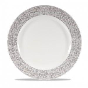 Isla Spinwash Shale Grey Footed Plate 10.875inch