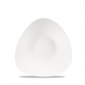 White Triangle Shallow Bowl 8.25inch x 8.25inch