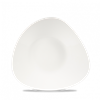 White Triangle Shallow Bowl 10.75inch x 10.50inch