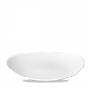White Orbit Oval Coupe Plate 12.5inch