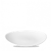 White Orbit Oval Coupe Plate 10inch