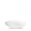 White Orbit Oval Coupe Plate 9inch