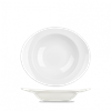 White Orbit Oval Soup Plate 9inch