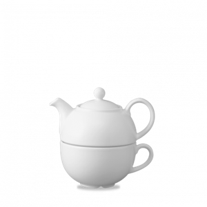 White Cafe One Cup Teapot 13oz