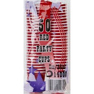 Red Plastic Party Cups 2oz / 56ml