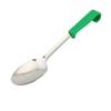 Genware Green Plastic Handle Plain Spoon
