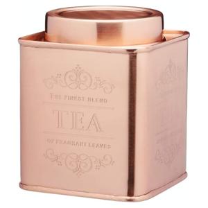 Le’Xpress Stainless Copper Finish Tea Tin