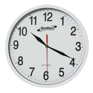Genware Wall Clock White 24cm