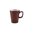 Genware Porcelain Brown Latte Mug 340ml / 12oz