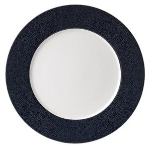 Purity Pearls Dark Rimmed Plate 12.75inch / 32cm