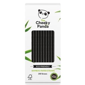 Cheeky Panda Bamboo Paper 6mm Straw Black