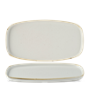 Stonecast Barley White Chefs` Walled Oblong Plate 11.75inch x 6inch / 30 x 15.4cm