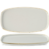 Stonecast Barley White Chefs` Walled Oblong Plate 13.75inch x 7.25inch / 35 x 18.5cm