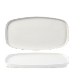 Chefs` Plates White Walled Oblong Plate 11.75inch x 6inch