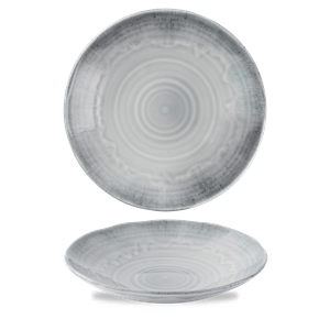 Harvest Flux Grey Organic Coupe Bowl 11inch / 27.9cm